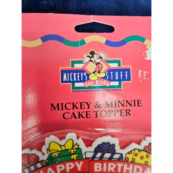 Vintage Mickey`s Stuff For Kids Mickey & Minnie‎ Plastic Birthday Cake Topper - Picture 4 of 8